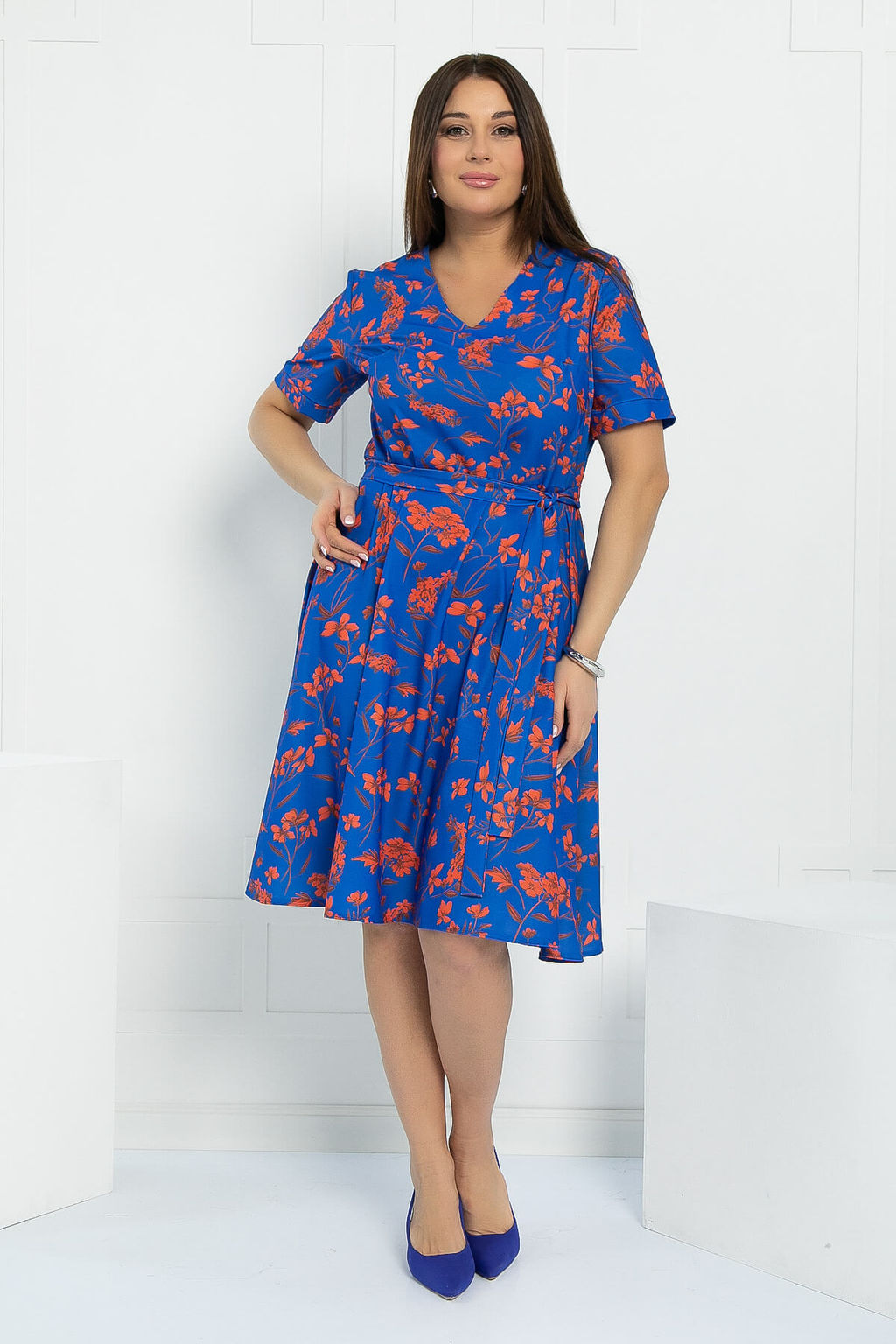 Платье Признание в любви (синее) П12654-25 - Lt collection фото 4