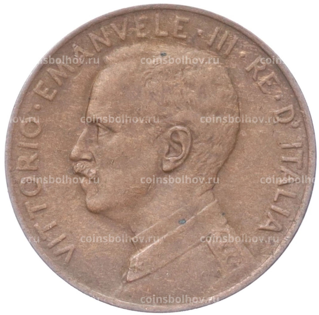 Монета 2 чентезимо 1917 года Италия