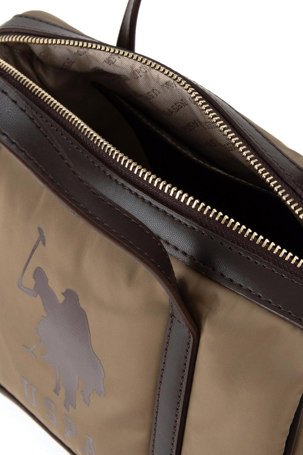 Женская сумка через плечо цвета хаки Неожиданная скидка в корзине - U.s. polo assn фото 7