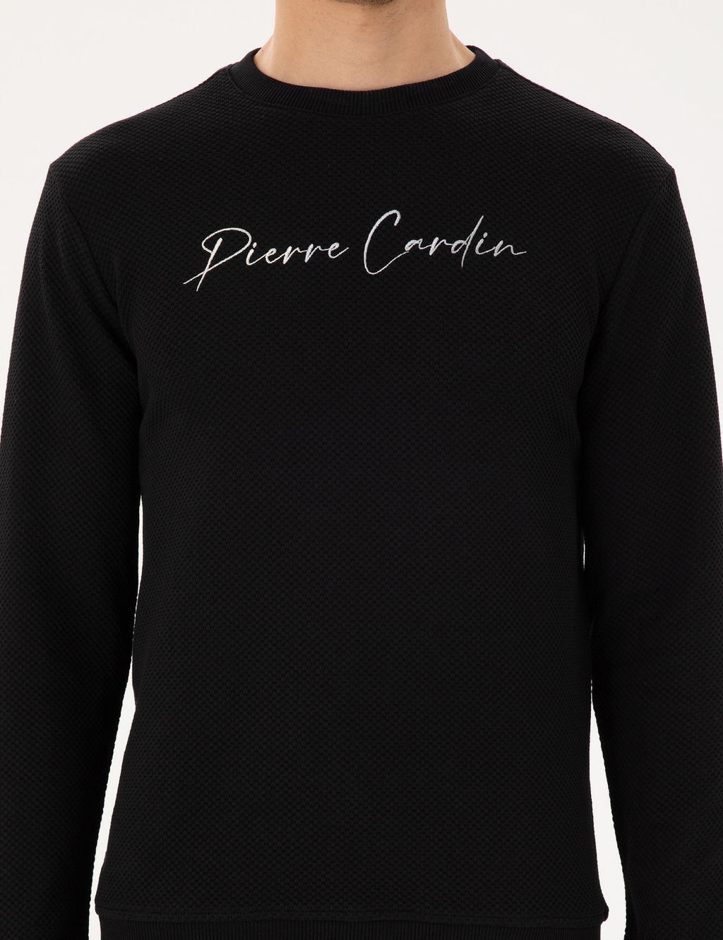 Siyah Regular Fit Sweatshirt - Pierre cardin фото 6