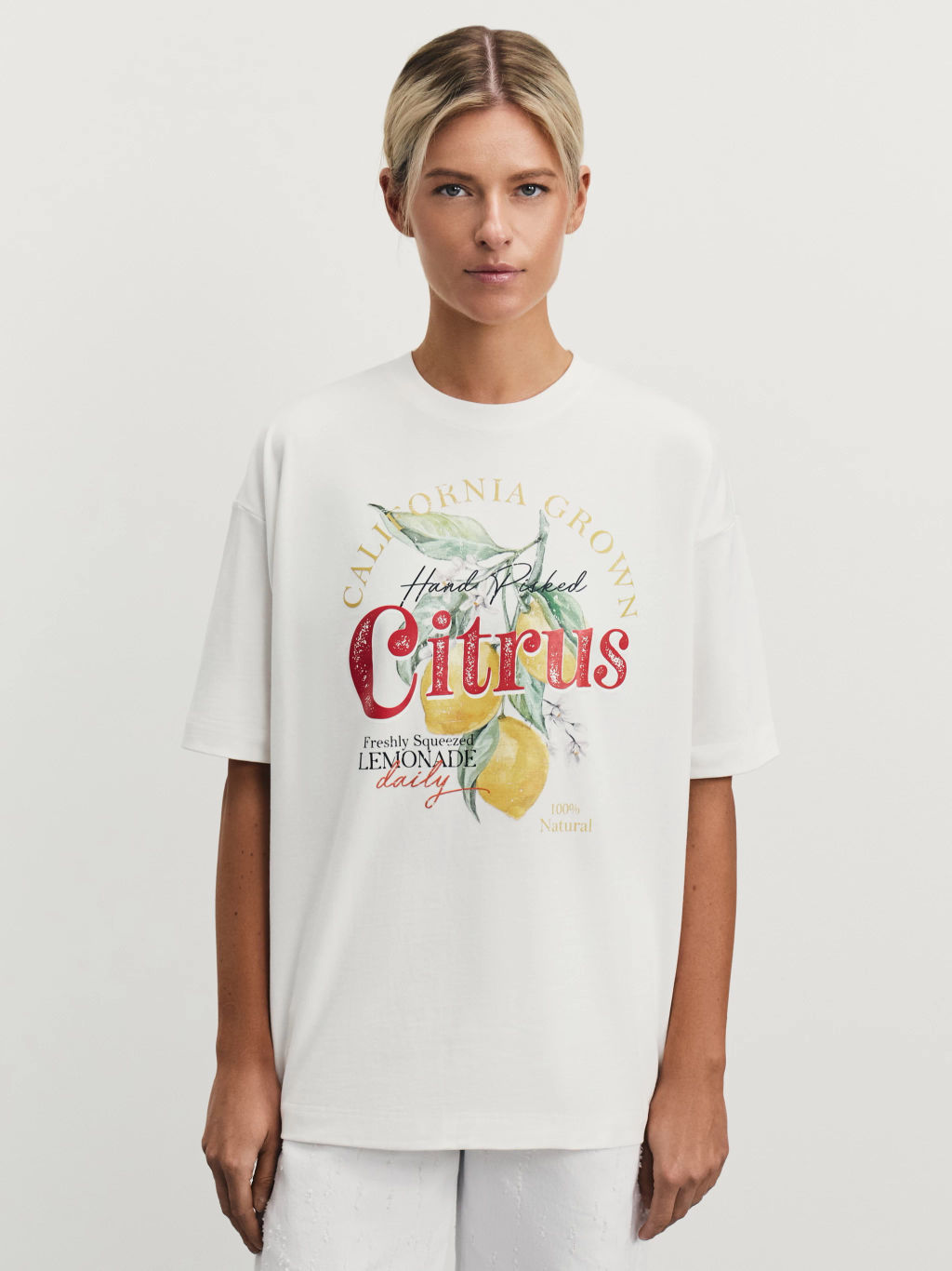 Футболка оверсайз с принтом / Zarina  фото 3