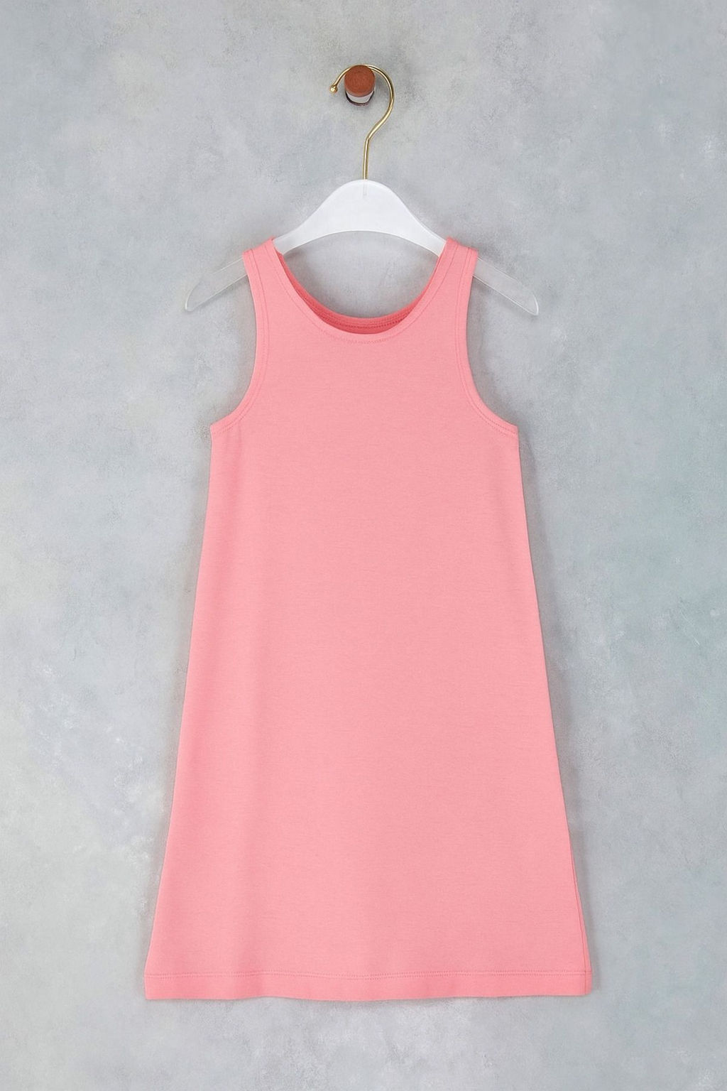 Pembe K?z Cocuk %100 Pamuk Slogan Bask?l? K?sa Kol Orme Elbise TKDSS25EL00095 - Trendyolmilla фото 6