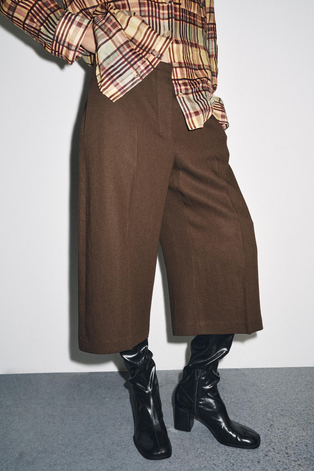 LINEN-BLEND LONG BERMUDA SHORTS ZW COLLECTION - Zara фото 10