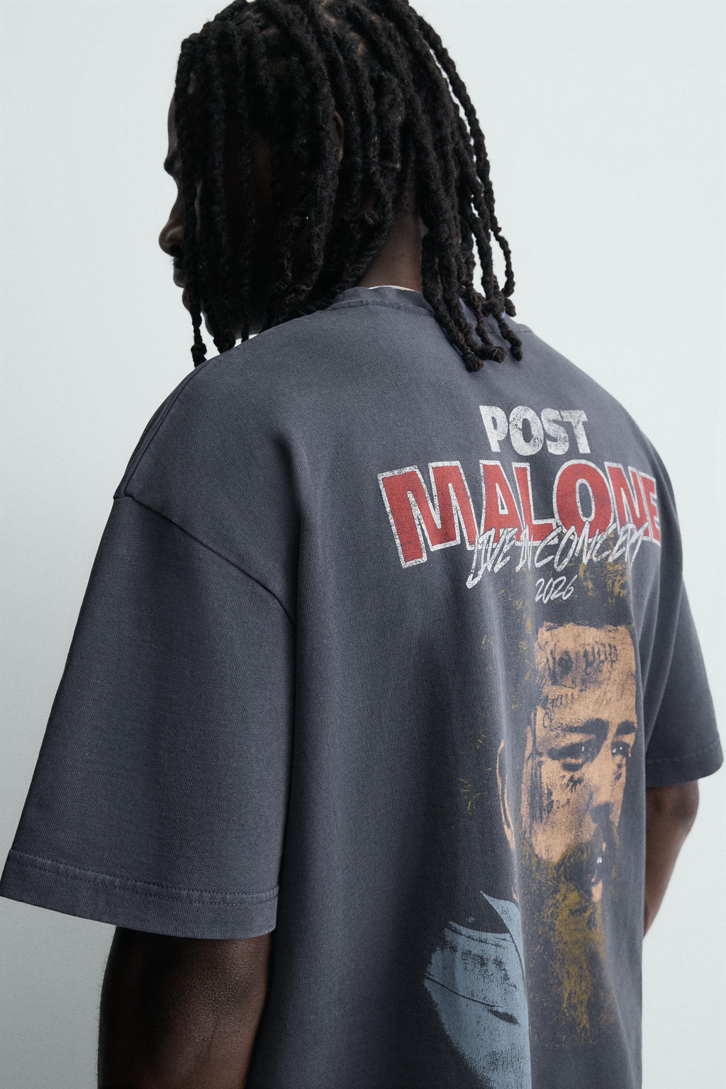 WASHED POST MALONE GRAPHIC SWEATSHIRT - Zara фото 14