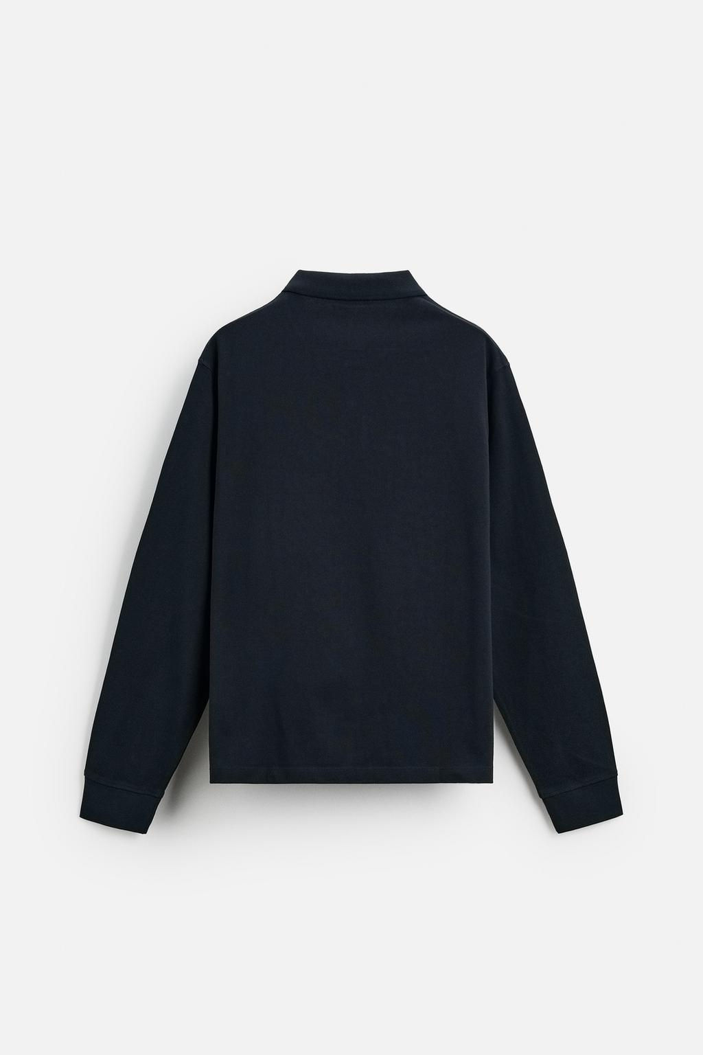 TEXTURED PIQUE POLO SHIRT - Zara фото 7