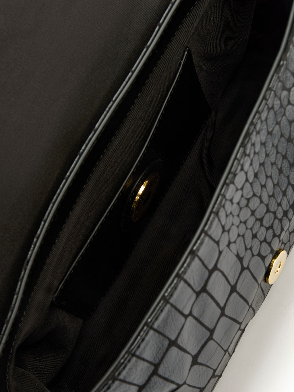 Женская сумка на плечо LOVE MOSCHINO SUPER SOFT CROCO Артикул 4192156, черный  фото 5