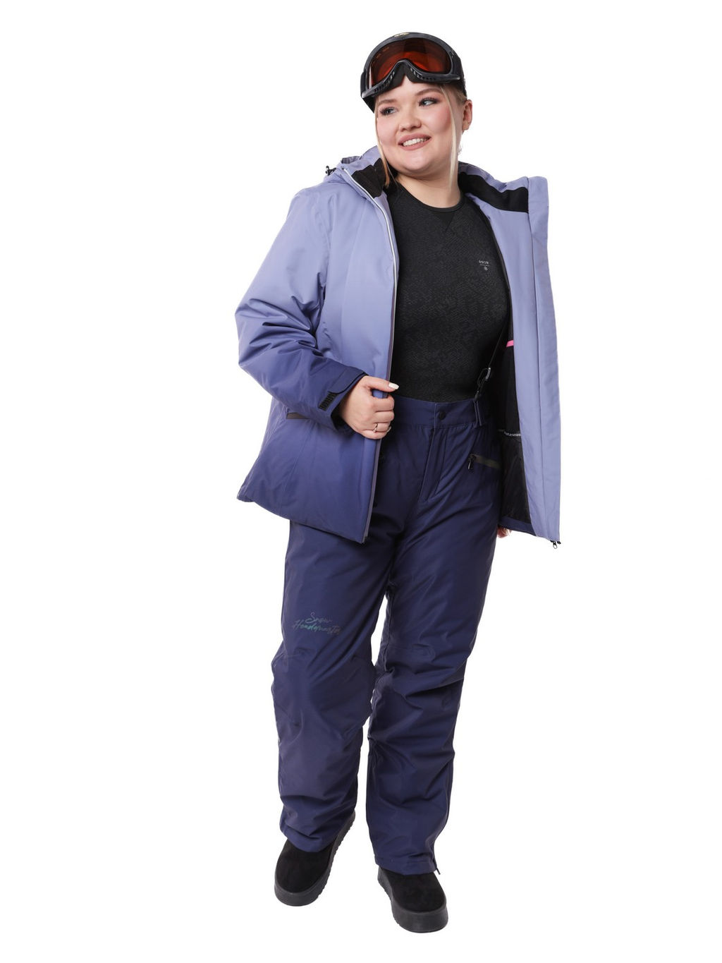 Костюм VKB-0551 Малиново-серый - Snow headquarter фото 35