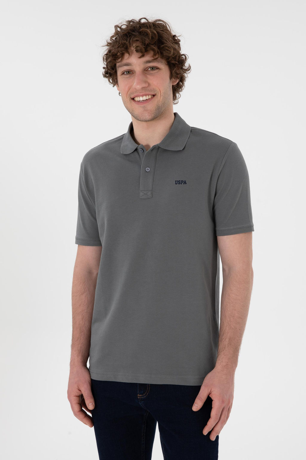 Erkek Gri Basic Ti__rt Sepette S_rpriz _ndirim - U.s. polo assn фото 2