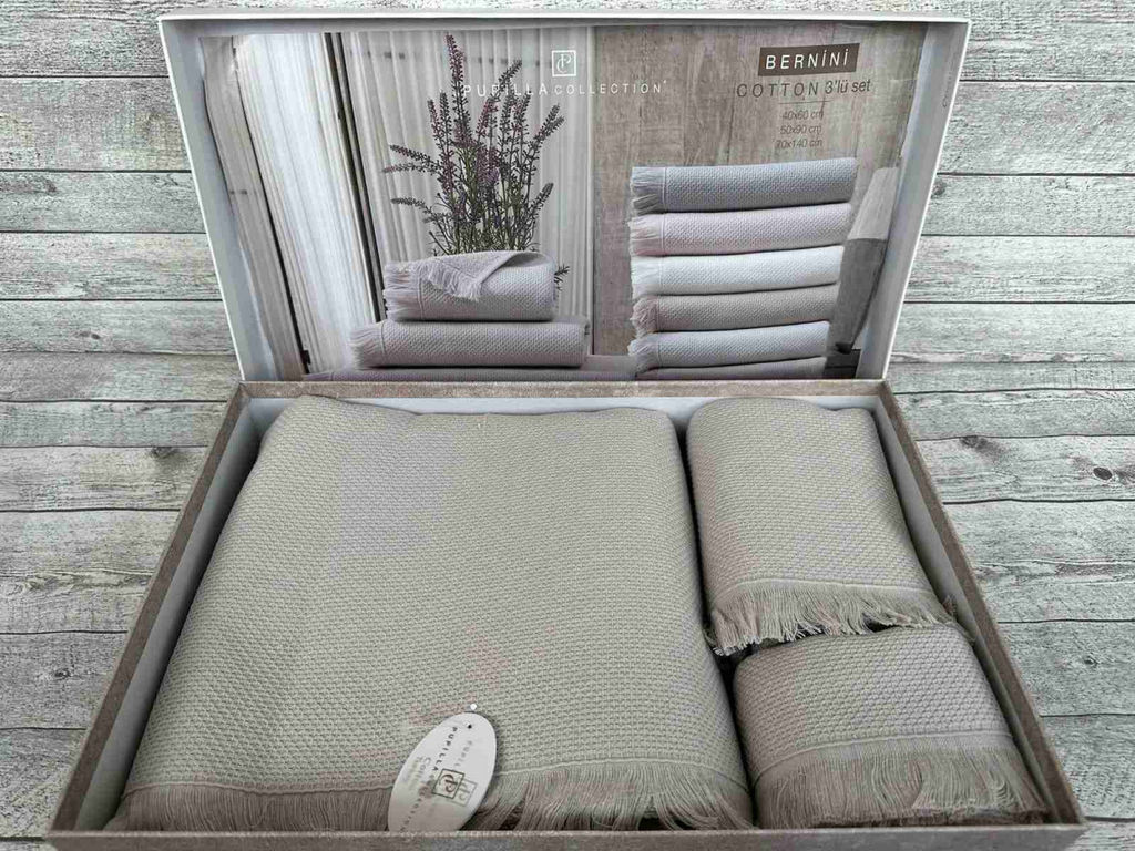 Набор полотенец Pupilla BERNINI хлопок (3 шт) (40*60,50*90,70*140) лиловый