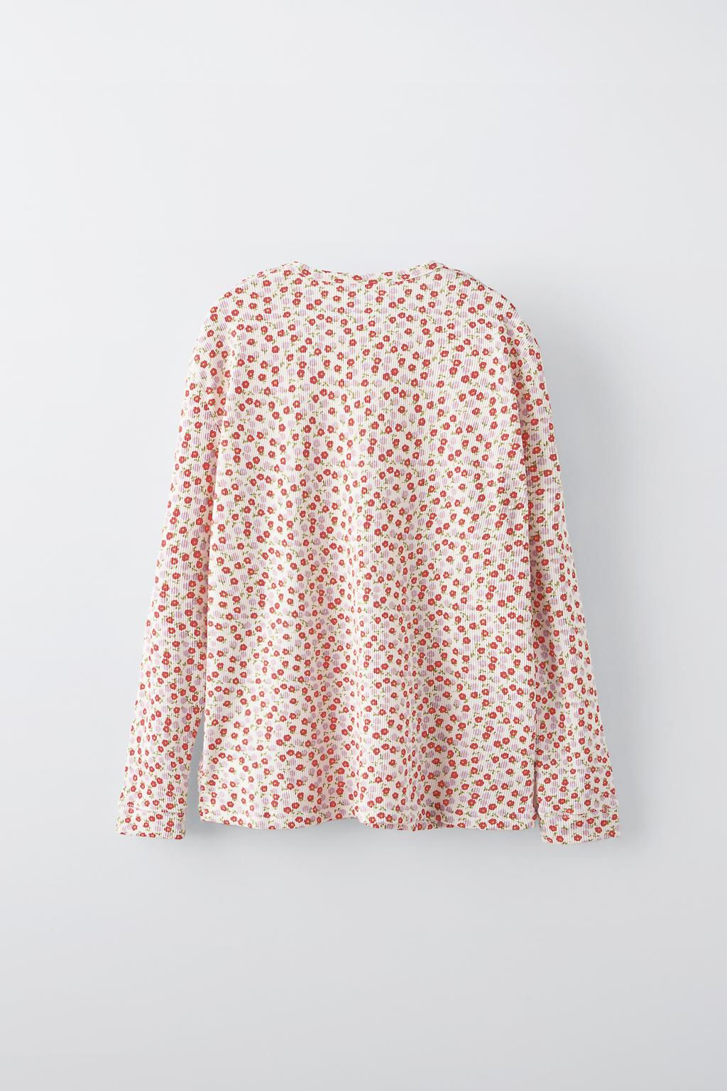 6-14 YEARS/ PYJAMAS WITH FLORAL PRINT - Zara фото 3