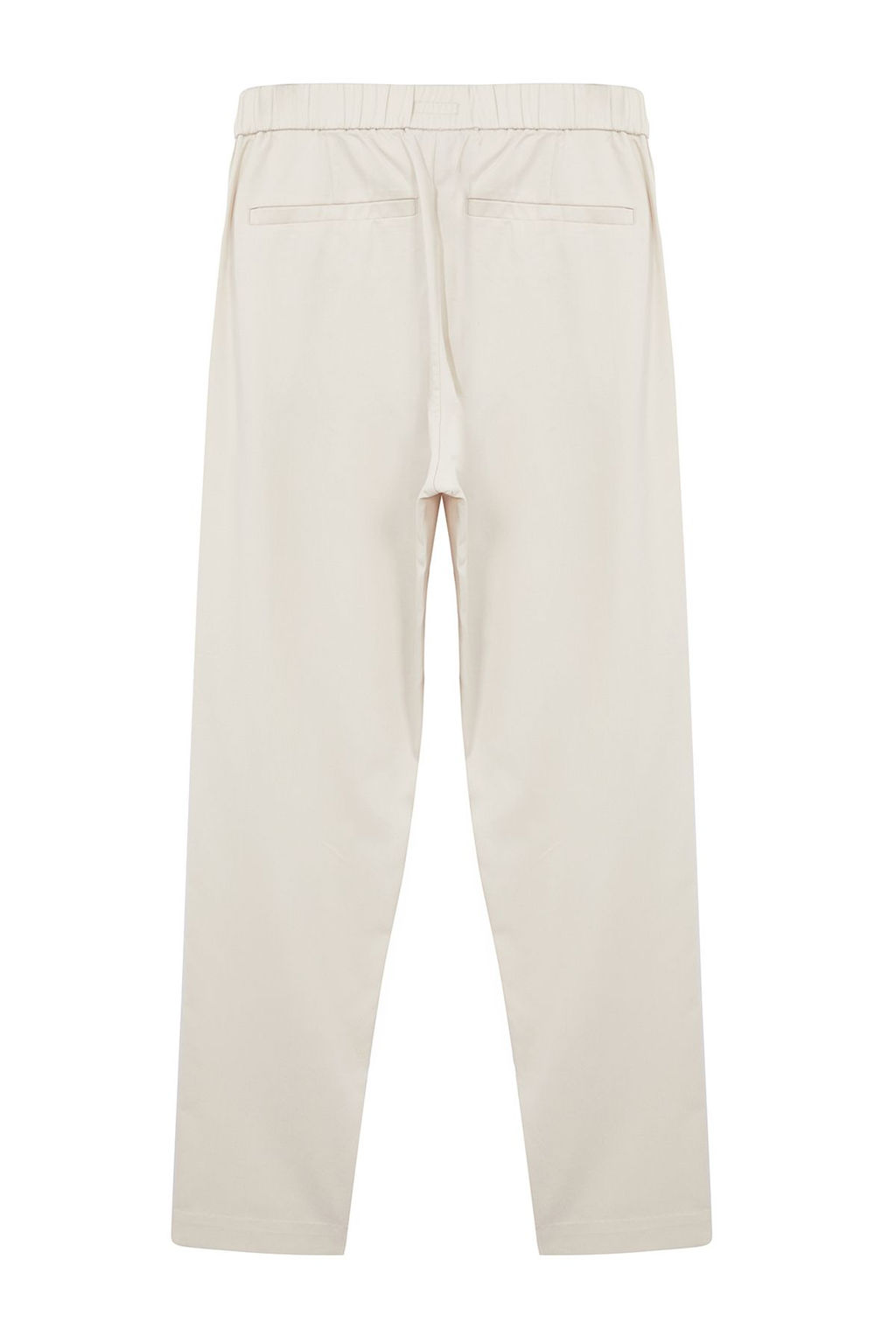 TRENDYOL MAN Beyaz %100 Pamuk Beli Lastikli Slim Fit Gabardin Gizli Kapamal? Dokuma Pantolon TMNAW25PL00019 - Trendyolmilla фото 7