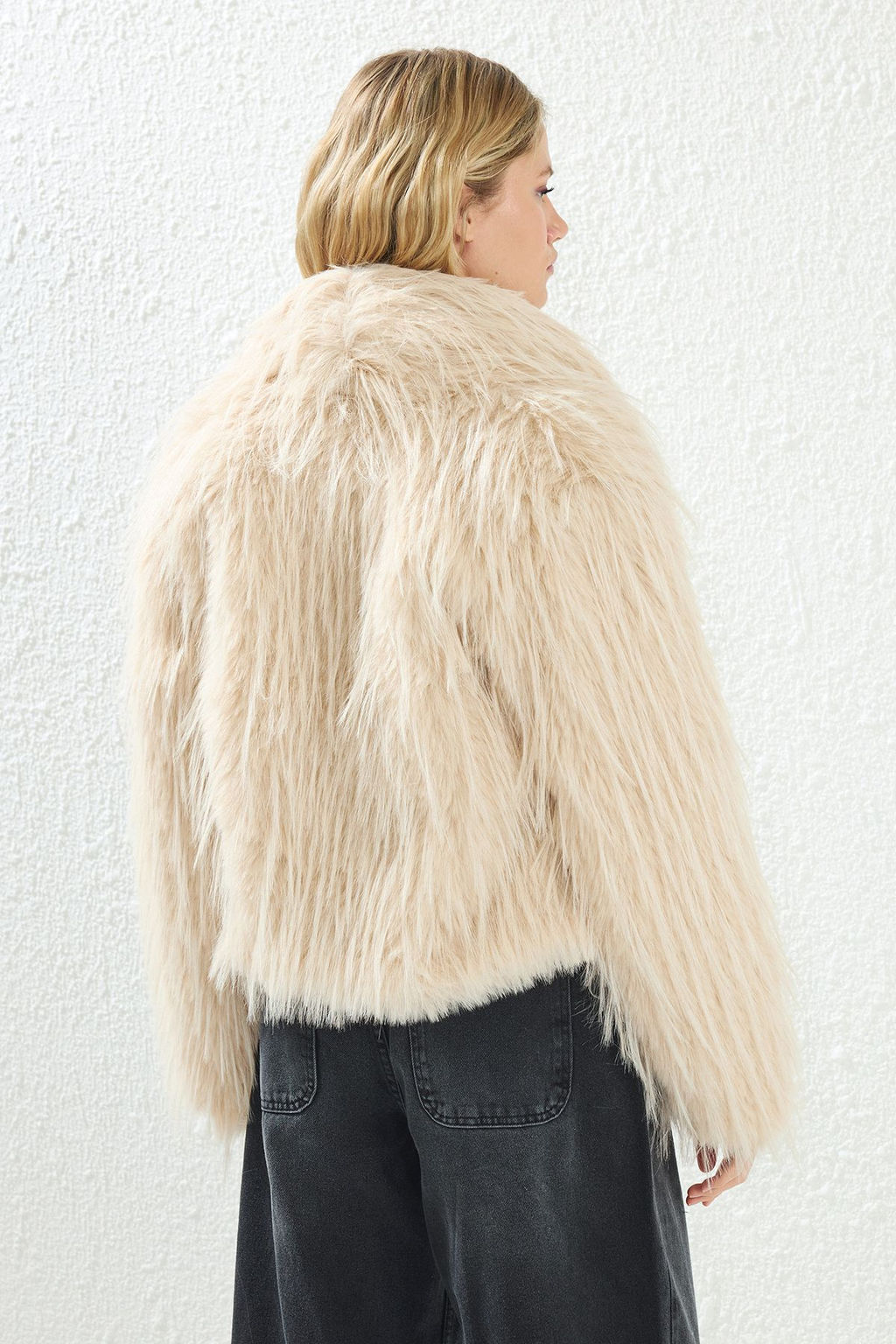 Bej Regular Kal?p Kurk Mont TWOAW25MO00313 - Trendyolmilla фото 5