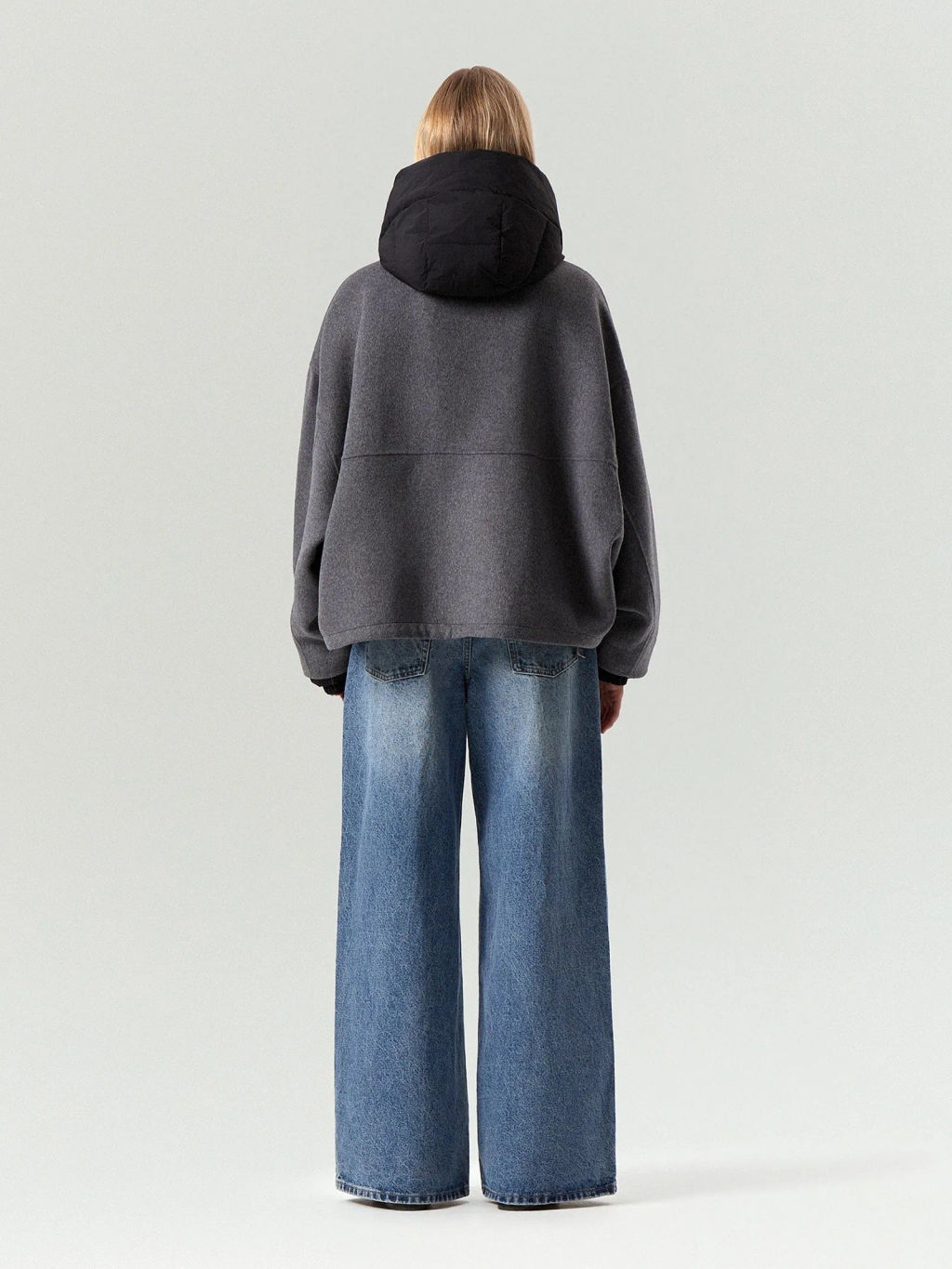 ЕМКА / Полупальто из шерсти с отстегивающимся капюшоном - Emka фото 5