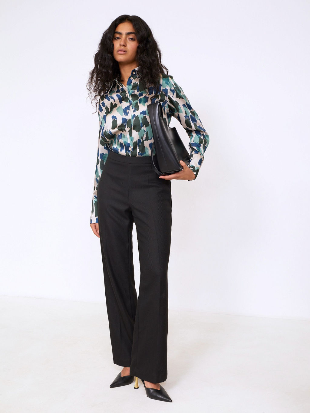 Рубашка с принтом B2951/joan - Emka фото 2