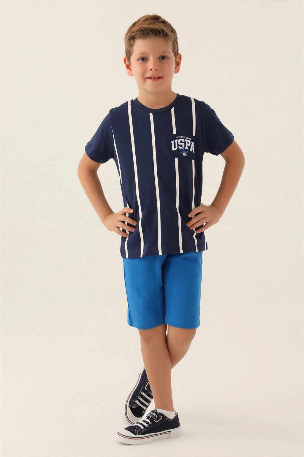 Темно-синий пижамный комплект для мальчика - U.s. polo assn фото 3