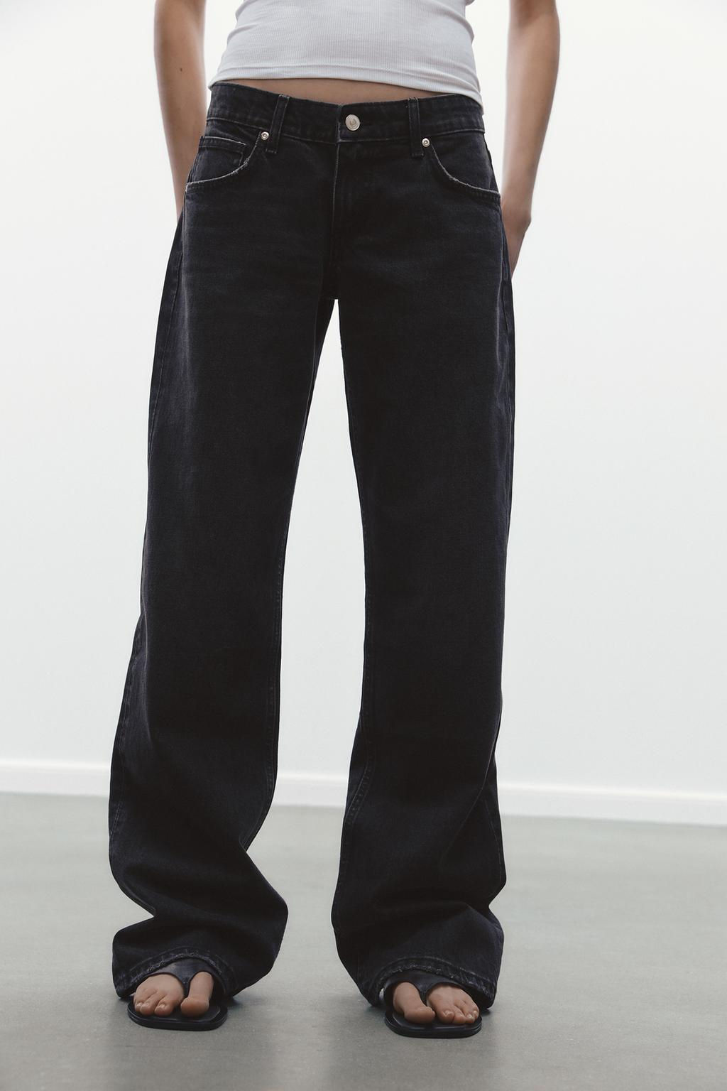 TRF WIDE-LEG LOW-RISE JEANS - Zara фото 16