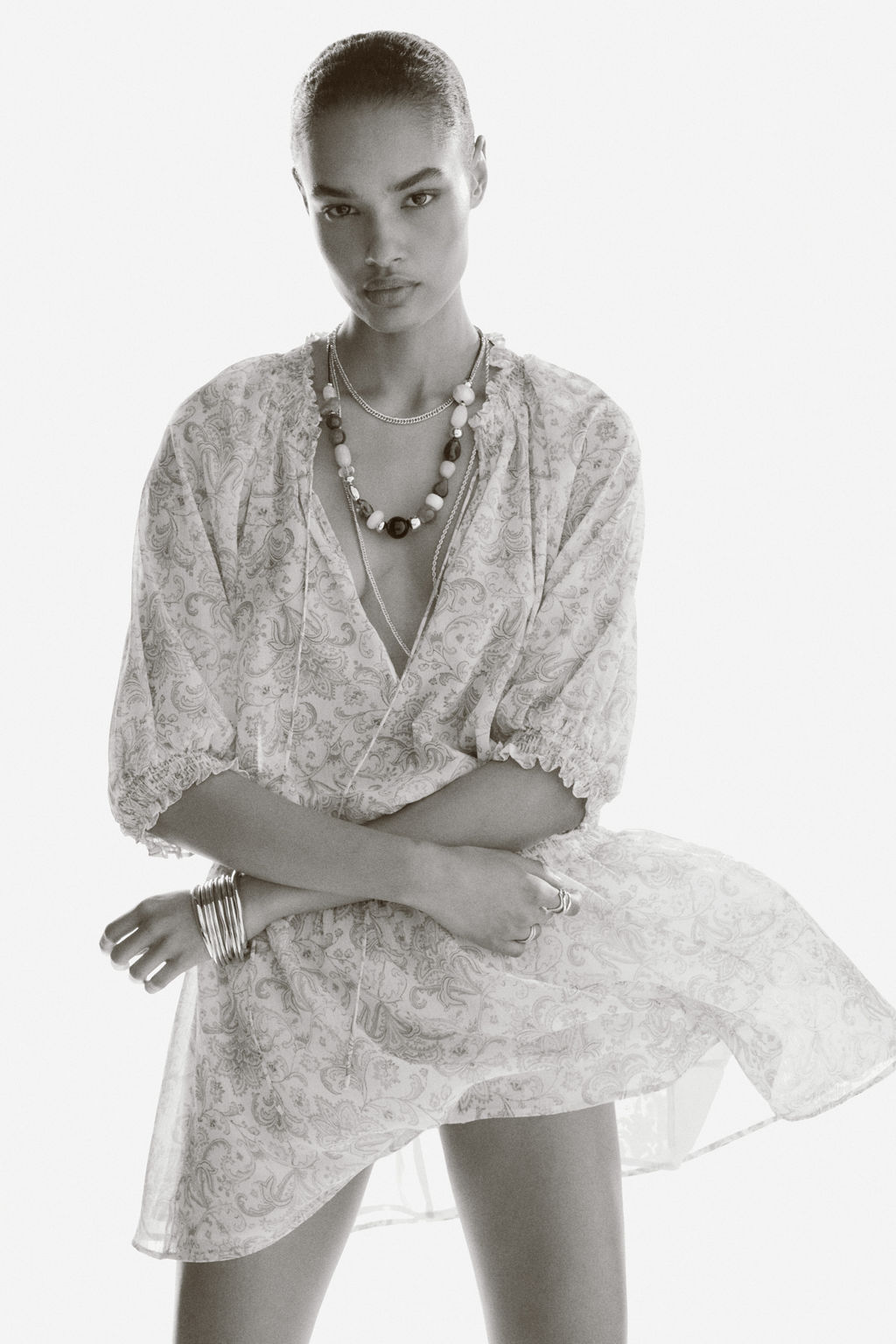 Vestido t?nica oversize - H&m фото 4