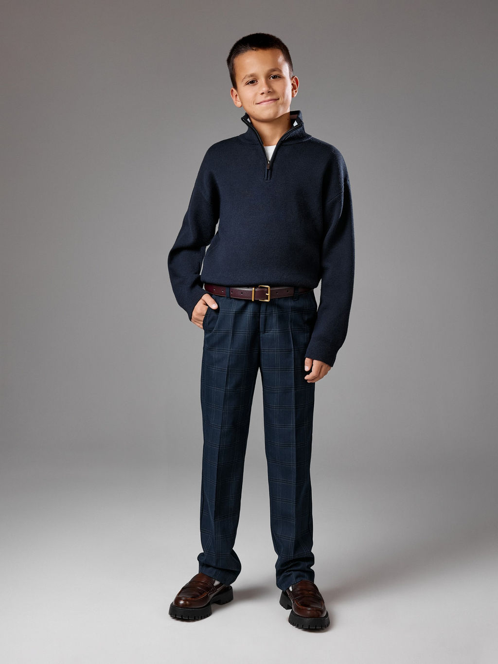 ACOOLA / Джемпер детский для мальчиков Edgar темно-синий фото 3