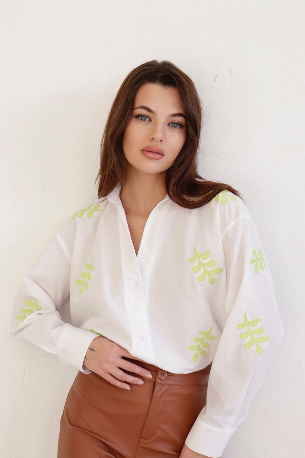 11081 Рубашка с вышивкой - Martichelli фото 4