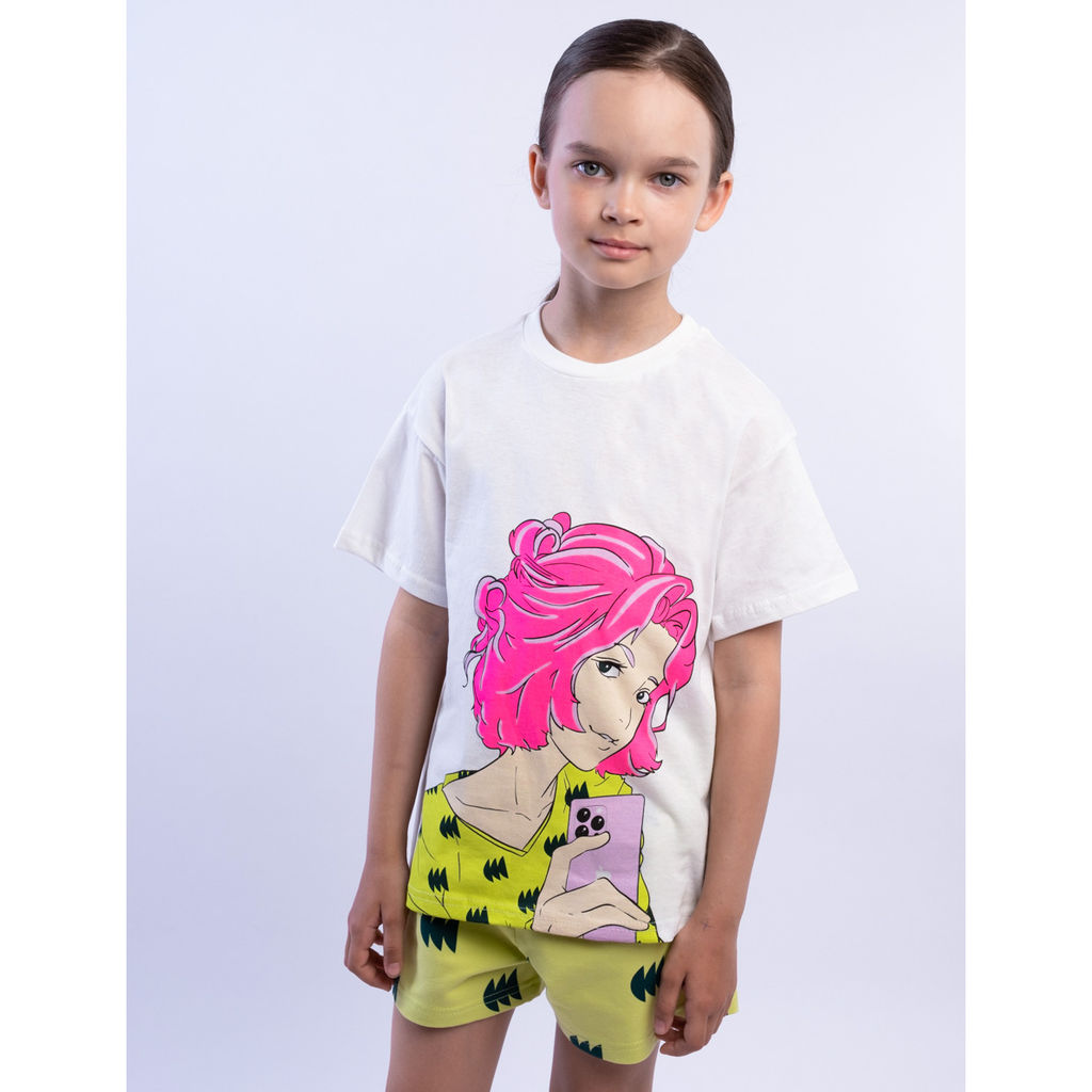 Комплект футболка кулирка, шорты футер 2х нитка петля 7010900102 - Youlala фото 2