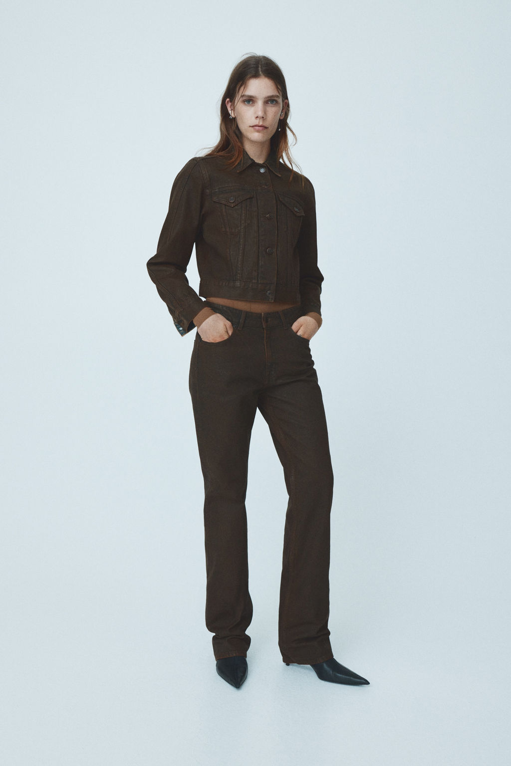 Vaquero revestido con pernera recta - H&m фото 2