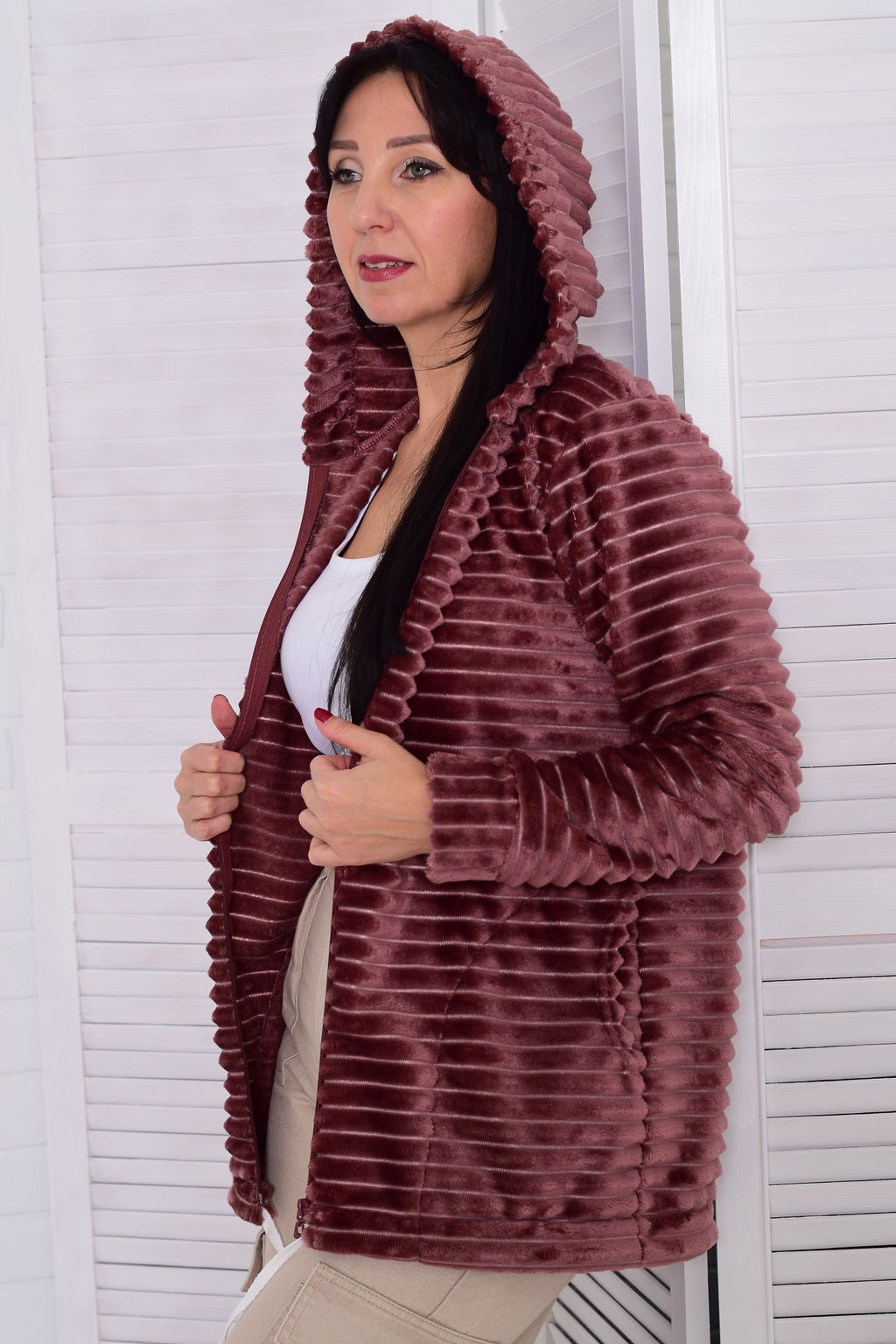 Толстовка женская 6-204 из велсофта - Новое кимоно фото 8