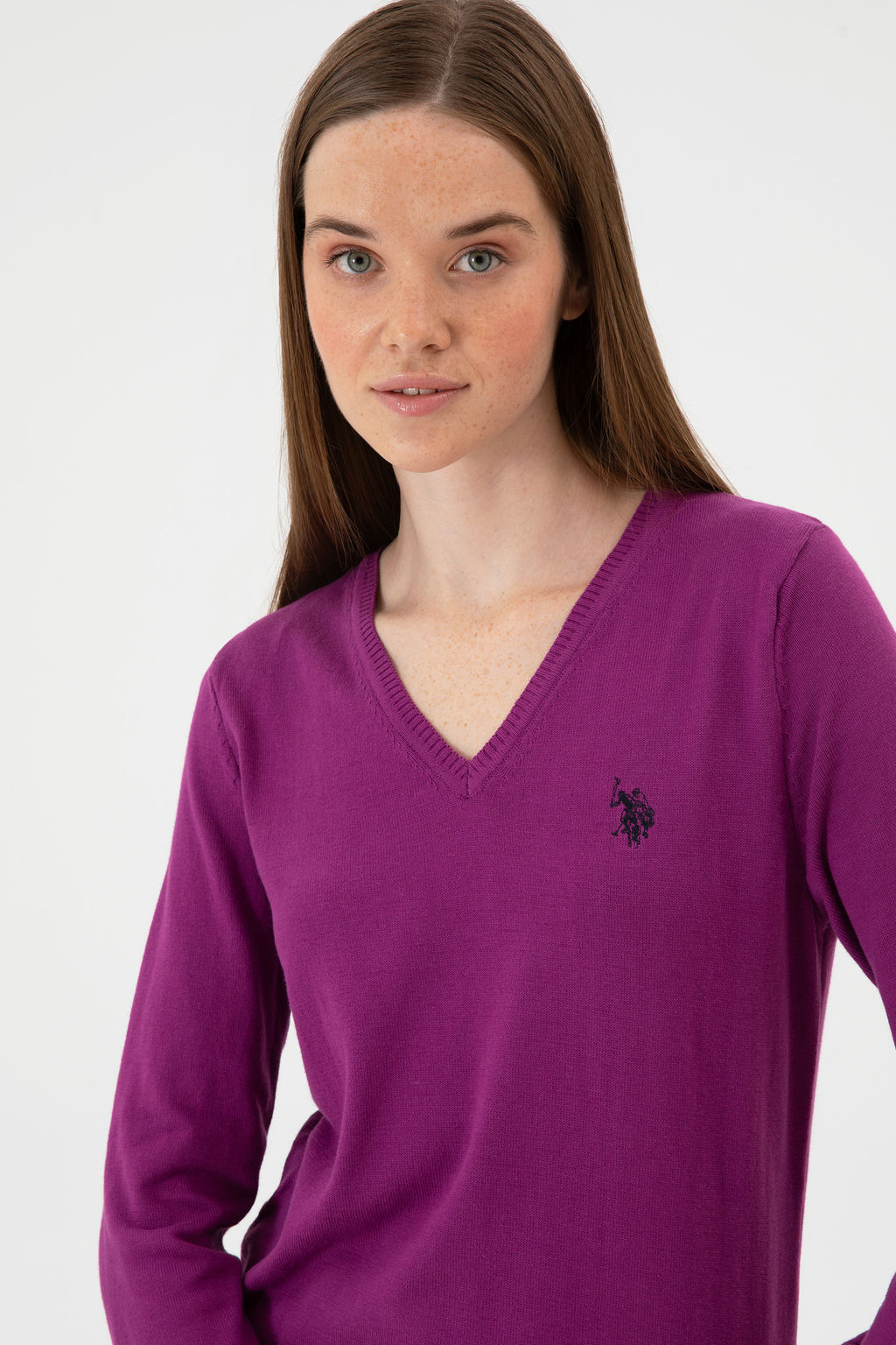 KadДn Violet V Yaka Basic Kazak