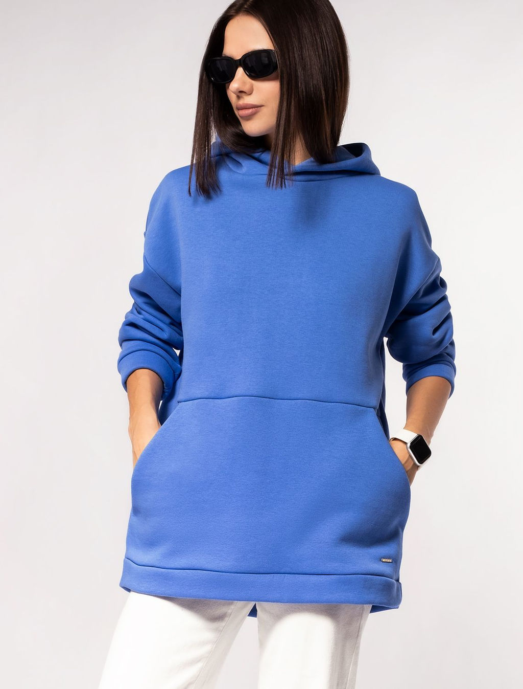 Свободное худи из футера-трехнитки с начесом