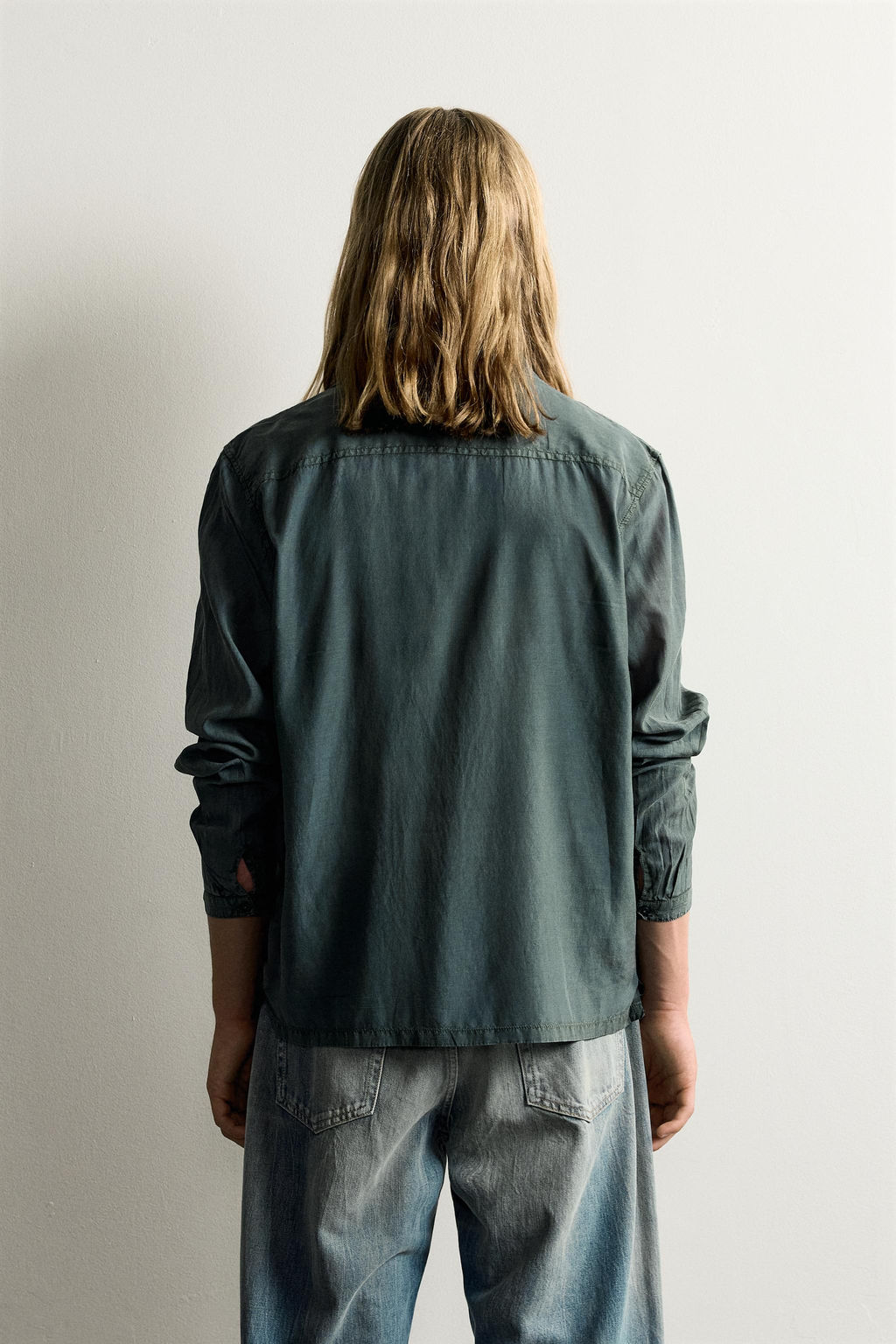 CAMISA FLUIDA ALAMARES / Verde - Zara фото 3