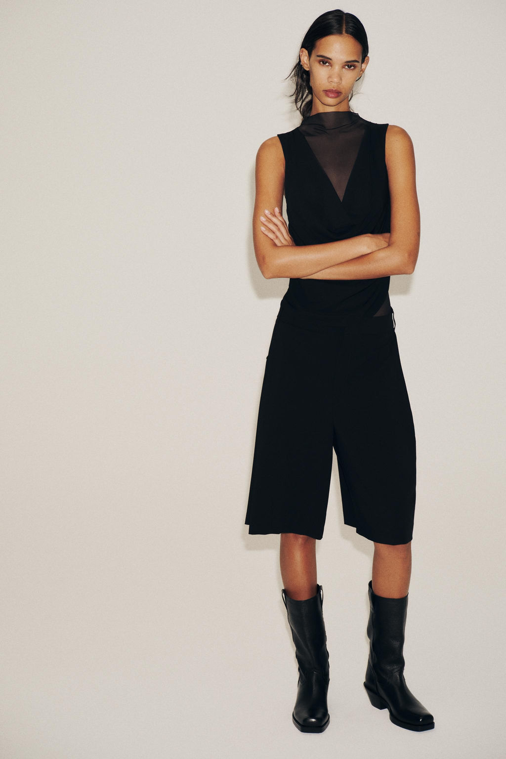 COMBINED TULLE BODYSUIT