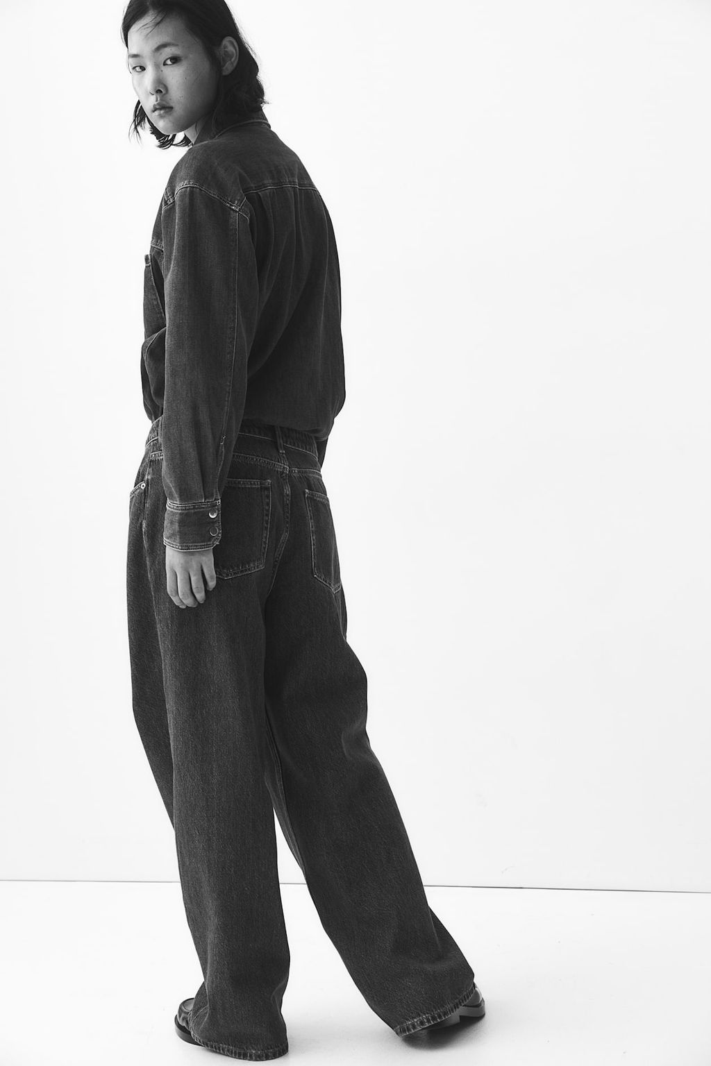 Pantalon denim de corte holgado - H&m фото 4