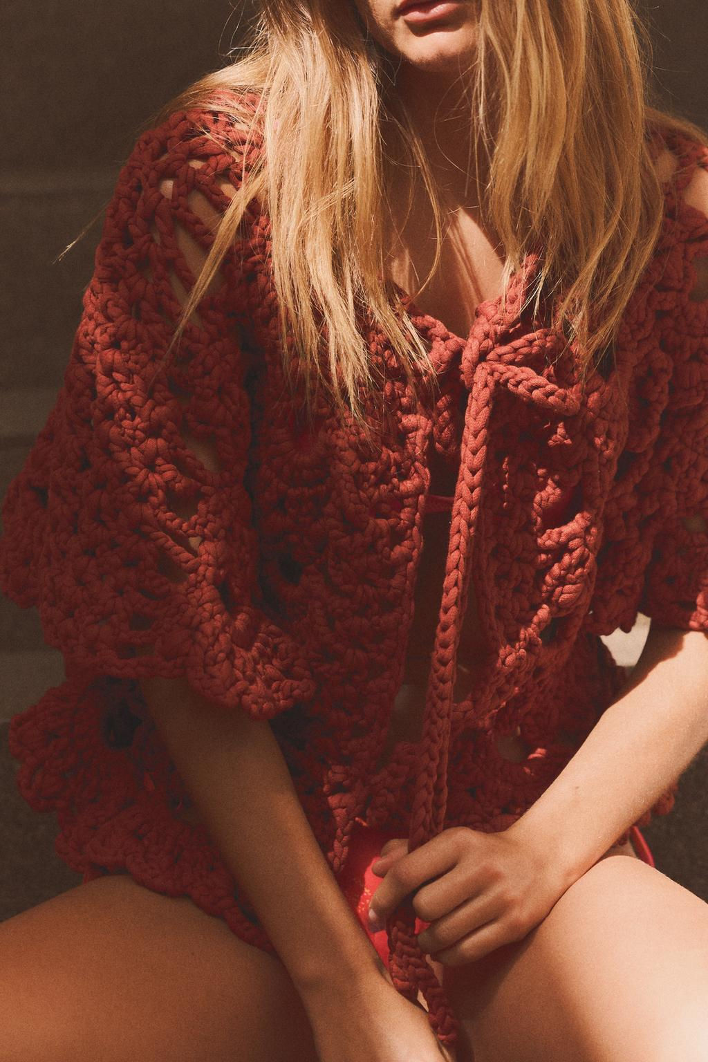 CROCHET CARDIGAN - Zara фото 2