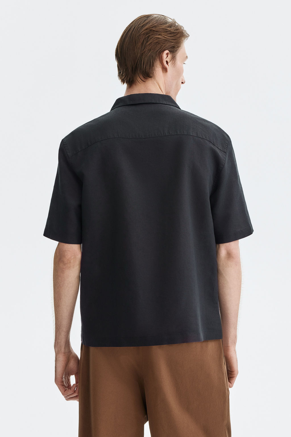 Camisa resort en mezcla de lino Relaxed Fit - H&m фото 12