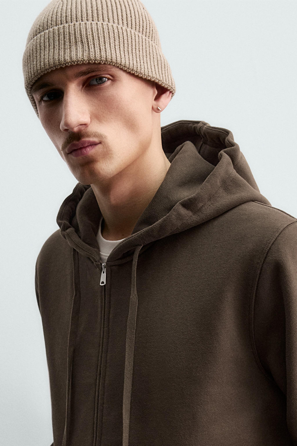 HEAVYWEIGHT HOODED ZIP-UP SWEATSHIRT ORIGINS - Zara фото 13