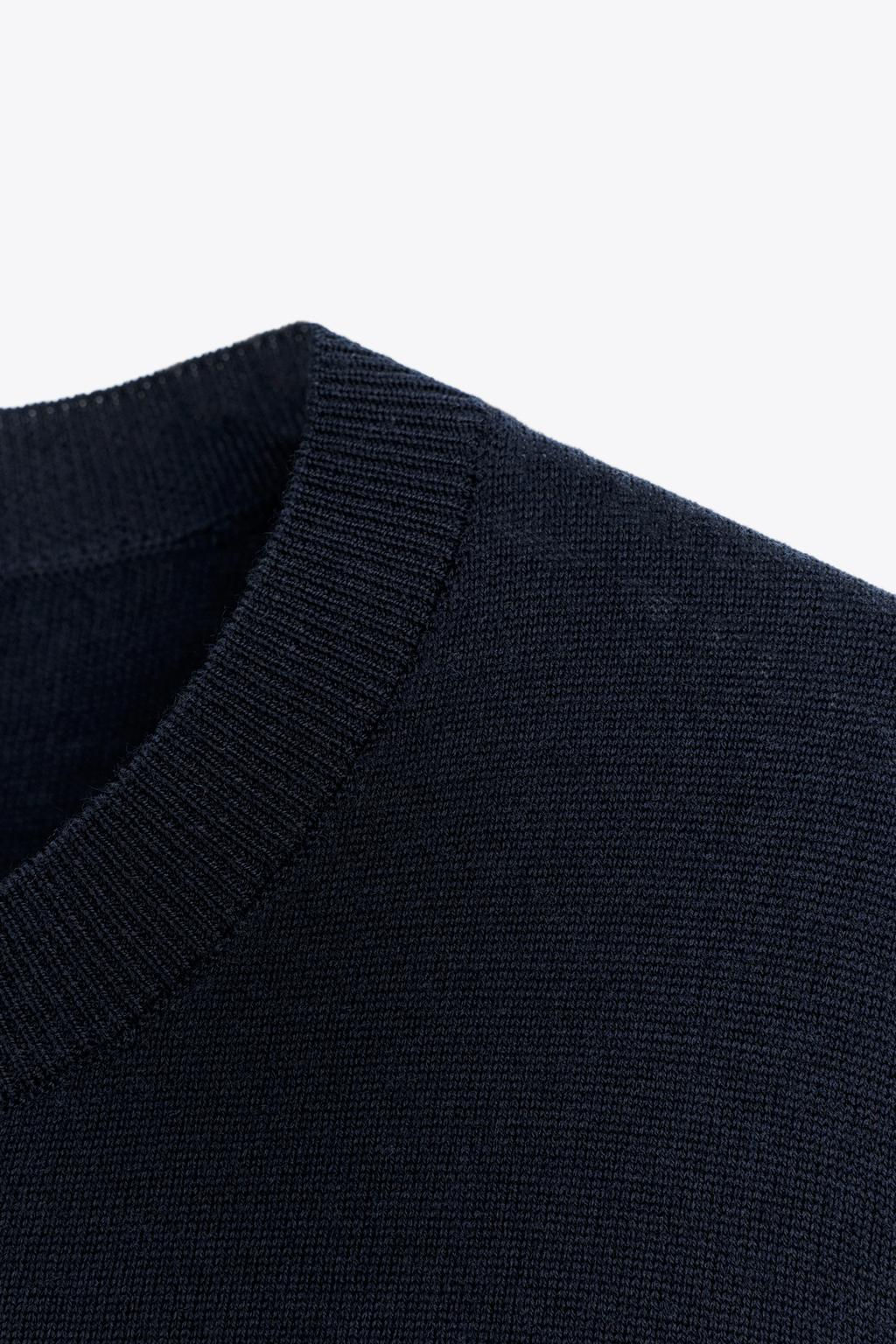 100% WOOL SHORT SLEEVE TOP - Zara фото 7
