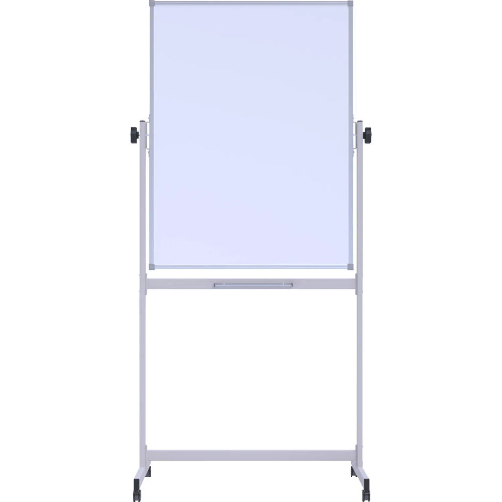 Доска магнитно-маркерная(бел)/меловая(зелен) Attache Twist 100х70вращ,ролик