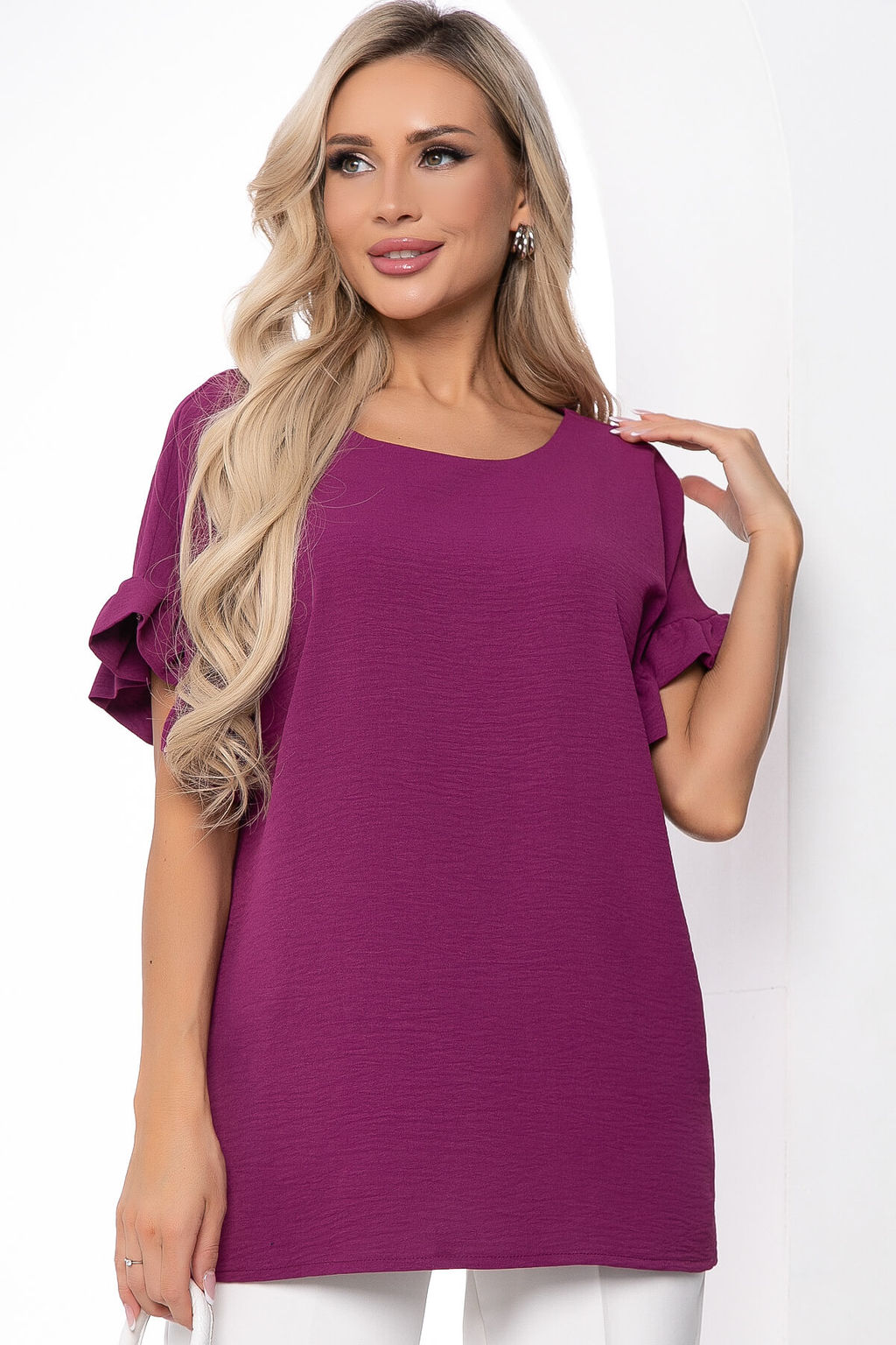 Блуза Эрика (фиолет) Б8628 - Lt collection фото 4
