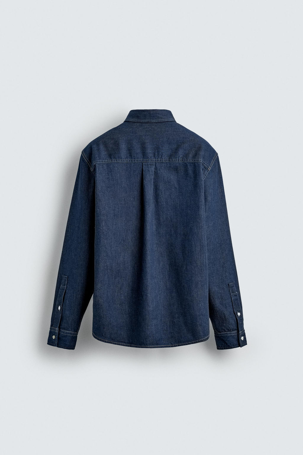 COTTON - CASHMERE DENIM SHIRT - Zara фото 9