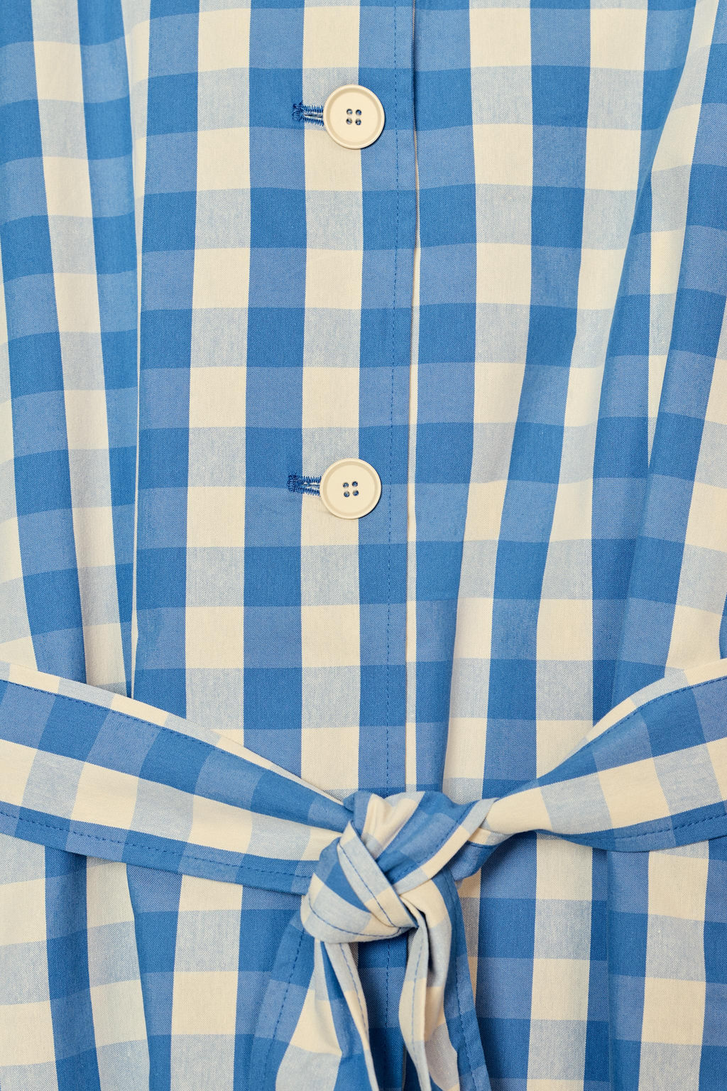 TRENCH CUADRO VICHY / Azul / Blanco - Zara фото 7