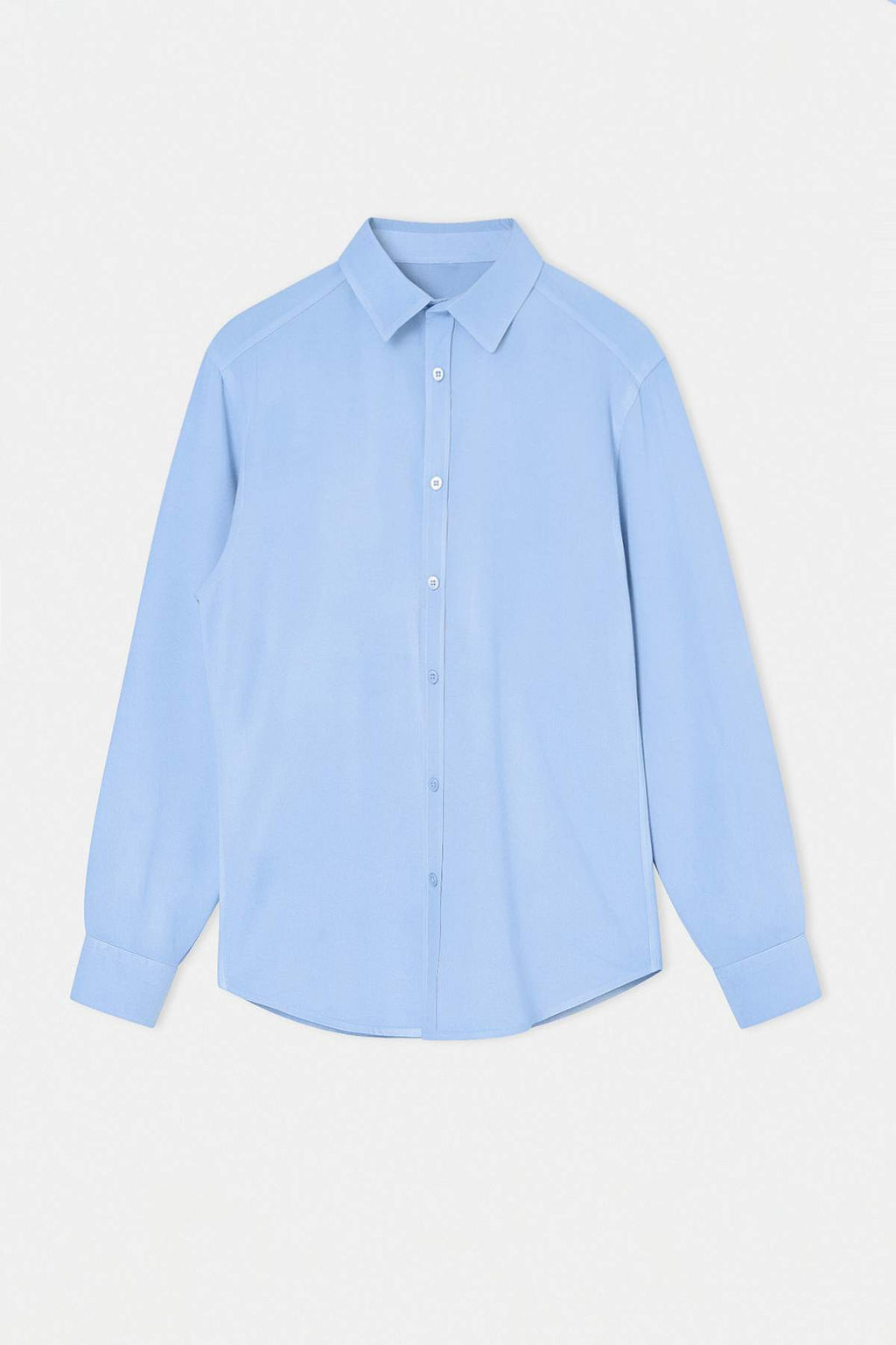 Ac?k Mavi Oversize Erkek Gomlek TMNSS26GO00032