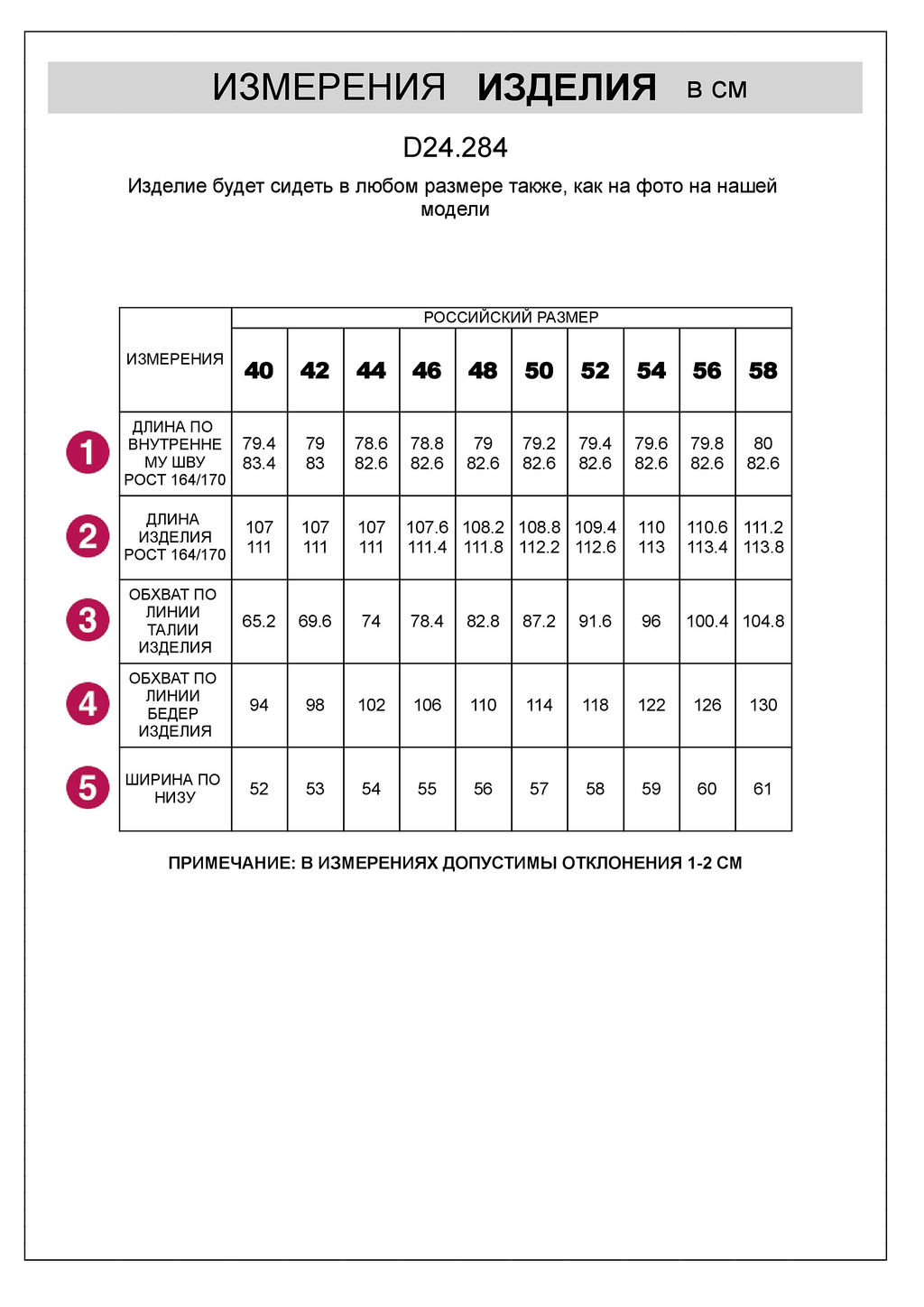D24.284 Брюки женские черный
