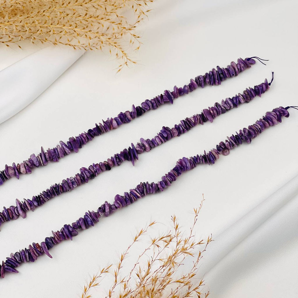 Бусины для украшений из Чароита крошка