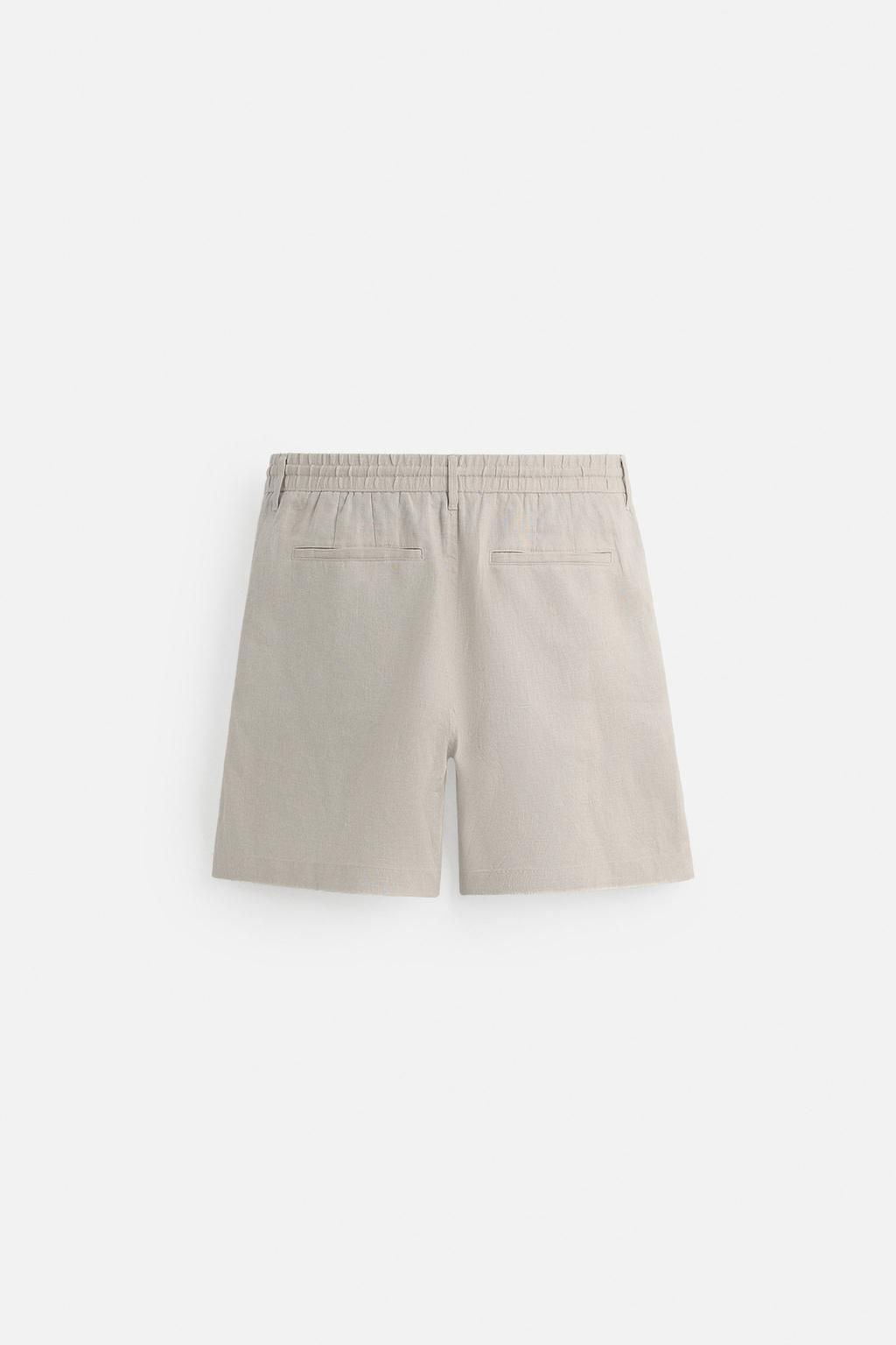 100% LINEN BERMUDA SHORTS - Zara фото 16