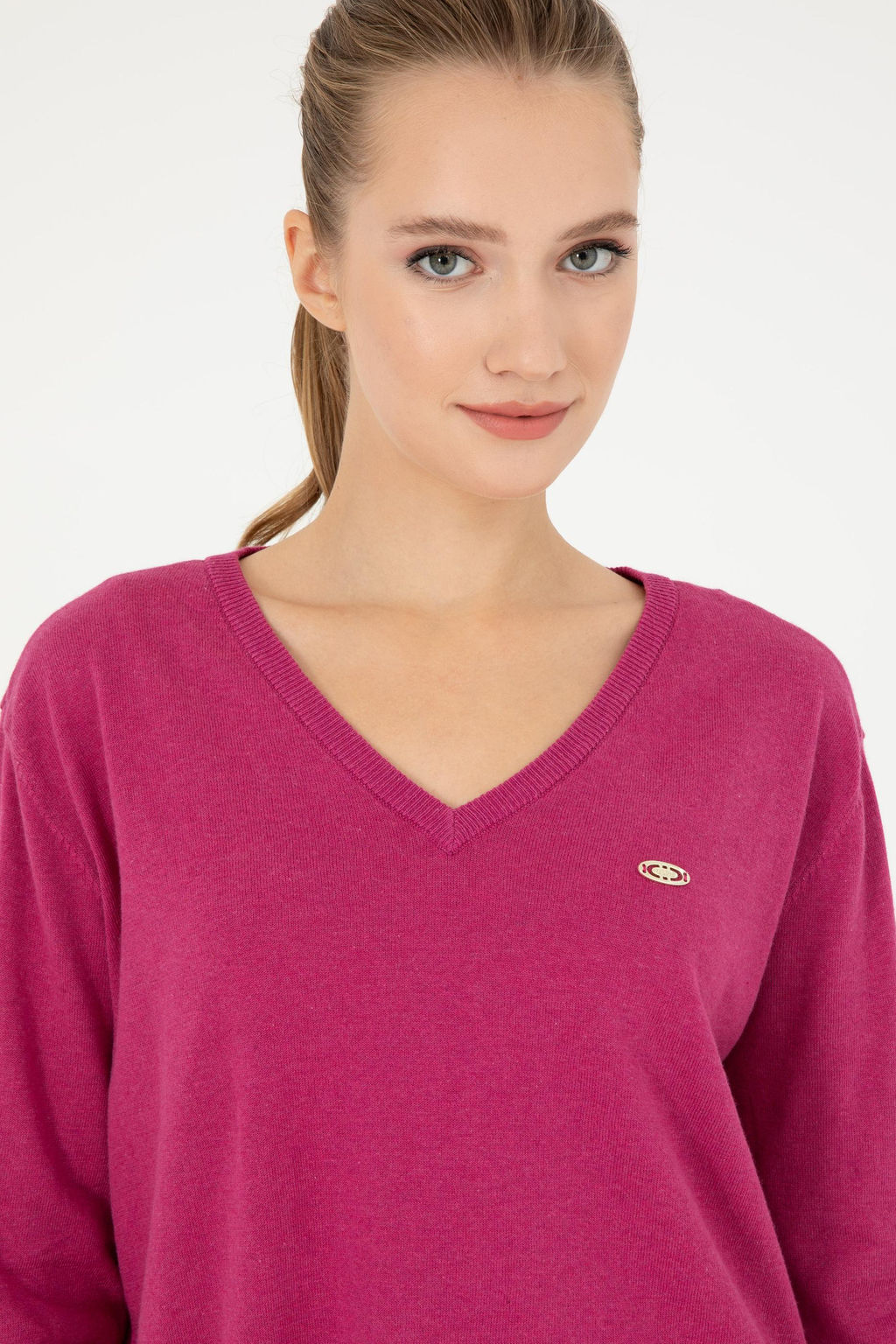 Женский РОЗОВЫЙ базовый свитер Неожиданная скидка в корзине - U.s. polo assn фото 2
