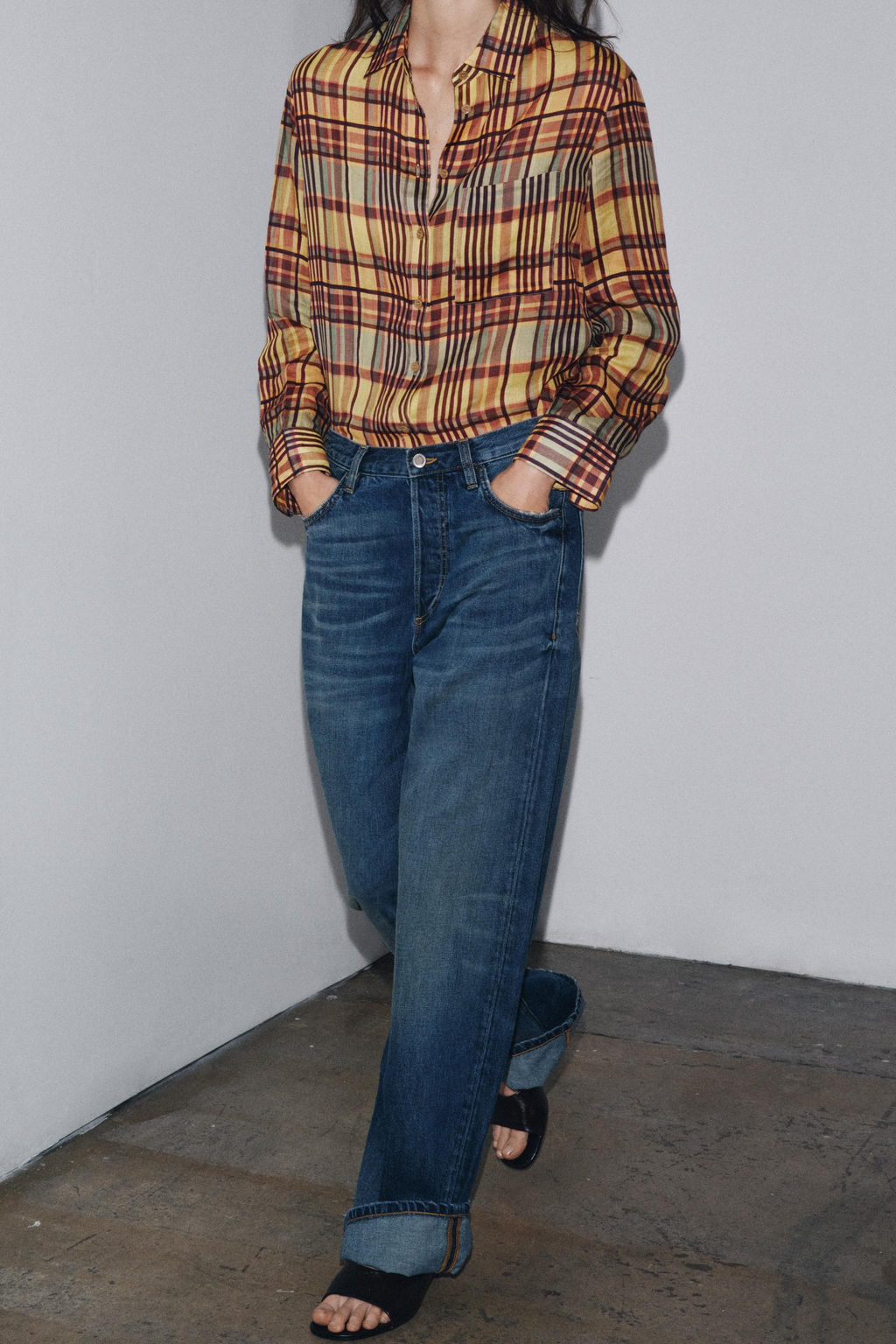 ZW COLLECTION BAGGY LOW-RISE JEANS - Zara фото 6