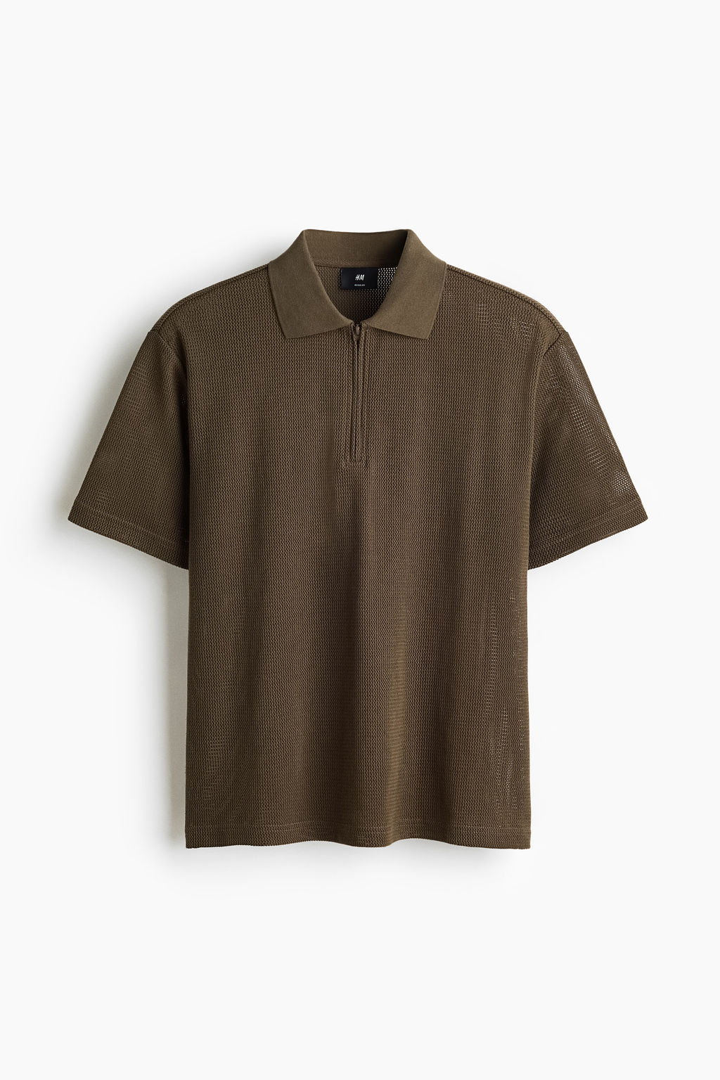 Polo en punto calado Regular Fit - H&m фото 3