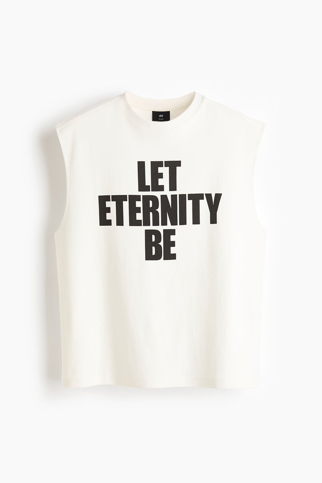 Camiseta sin mangas en algod?n Relaxed Fit