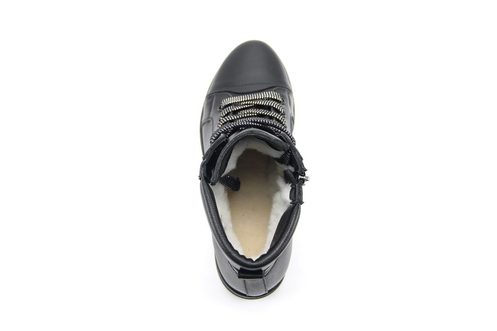 Ботинки EDART 311.brook4.black/шерсть