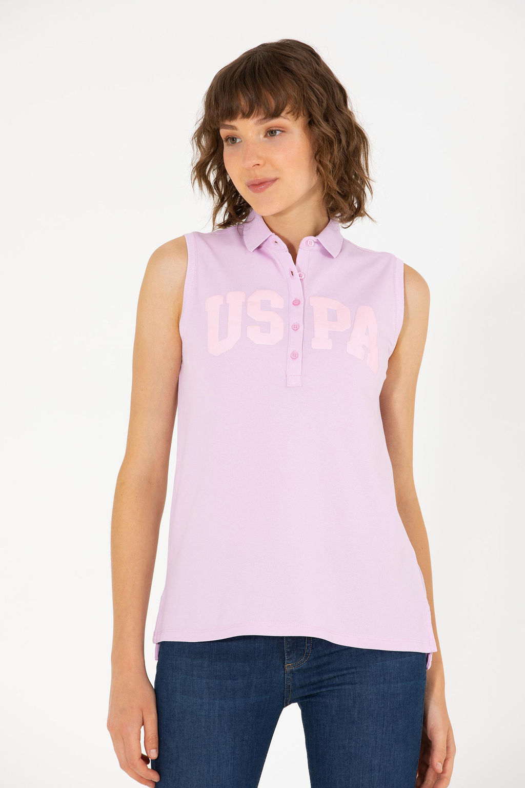 Женская футболка Magnolia с воротником поло - U.s. polo assn фото 3
