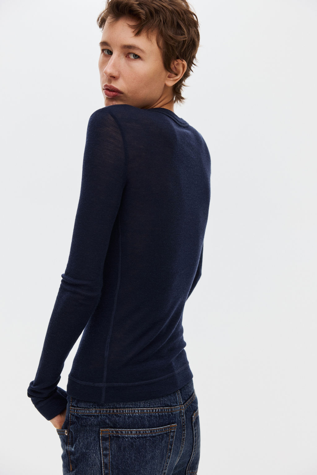 Top en punto fino de lana - H&m фото 6
